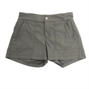 Athleta Trekkie Shorts Gray Nylon Spandex Size 2